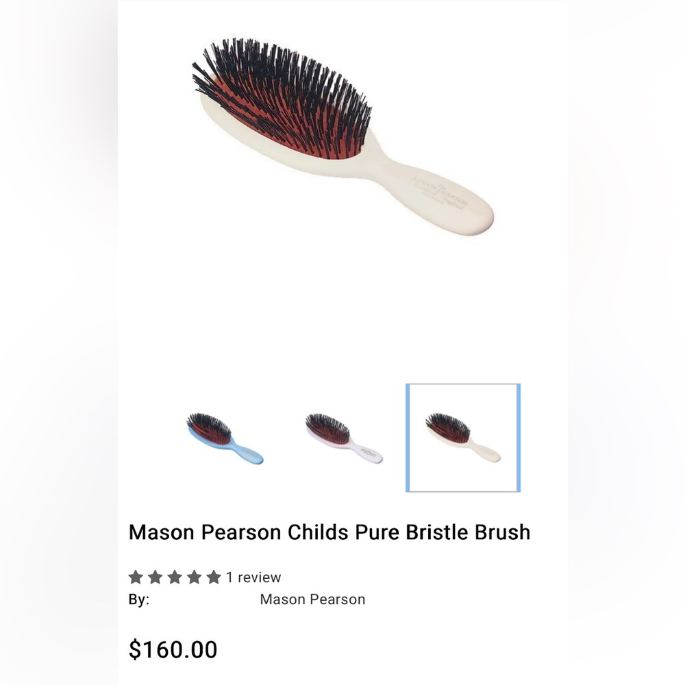 NEW Mason Pearson Bristle Brush ~ Childs